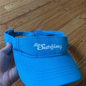 Blue let’s go Surfing Visor